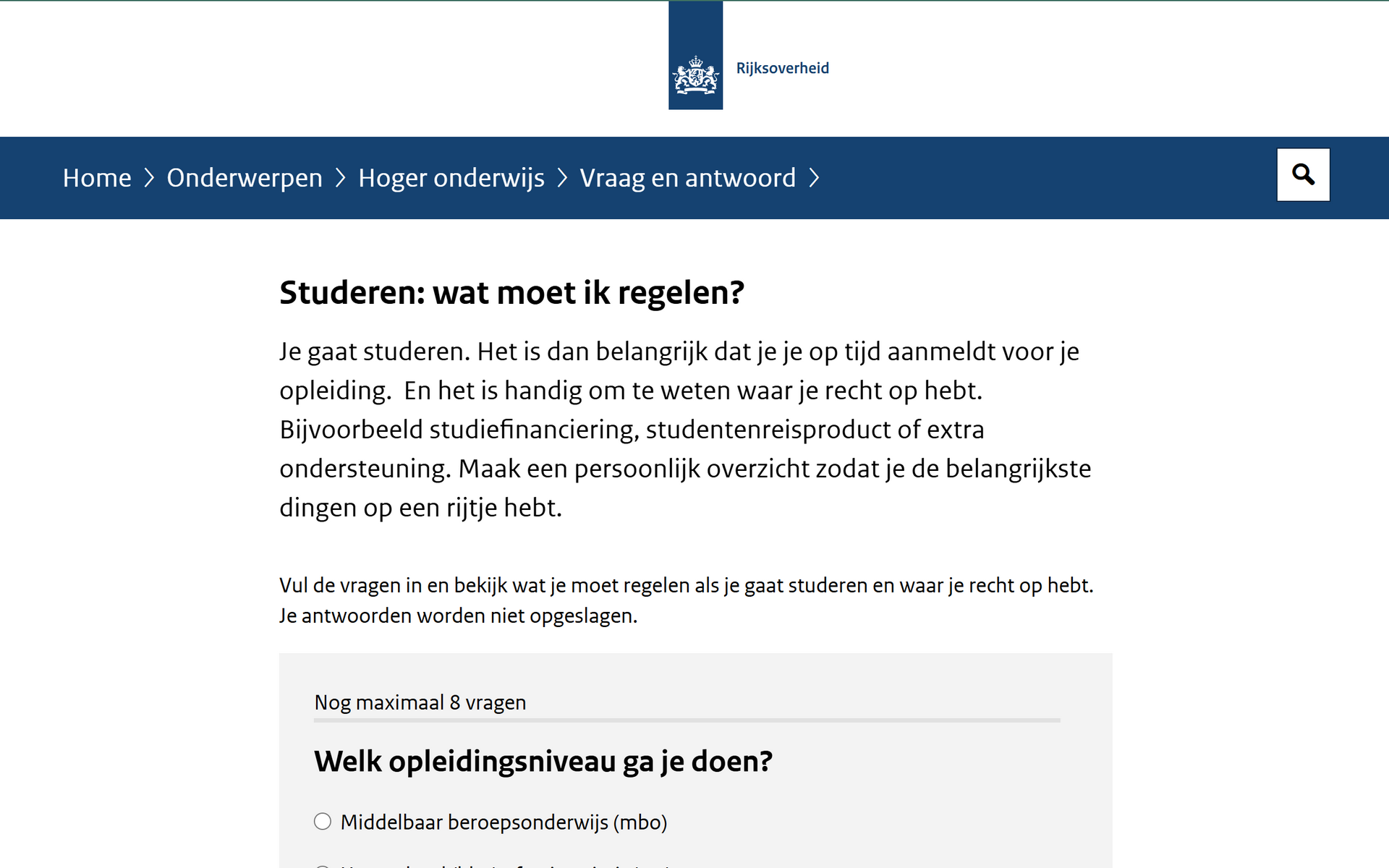 Ga naar de website van de Rijksoverheid